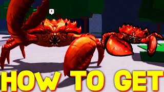 HOW TO GET CRAB BOSS CHARACTER SHOWCASE in THE STRONGEST BATTLEGROUNDS ROBLOX [upl. by Rozamond330]