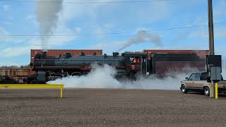 quotThe Empressquot 2816 Steam Train leaving Moose Jaw April 29 2024 [upl. by Lilybel]