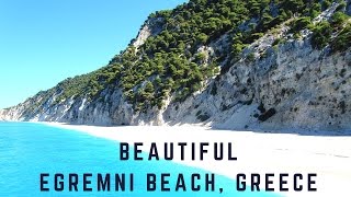 Egremni Beach Lefkas Greece  Beautiful Beaches of the World [upl. by Bran]