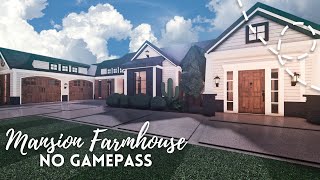 roblox bloxburg large family modern farmhouse ┊ 86k ┊ layout ┊ no gamepass ┊꒰ speedbuild ꒱ [upl. by Ekard]