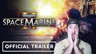 Ninja Goes Wild Over Warhammer 40K Space Marine 2 Tyranid Swarms Trailer [upl. by Ellehsyt563]