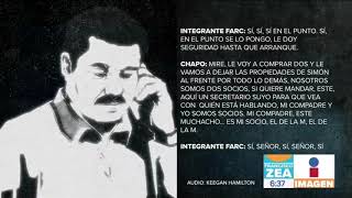 Audio del Chapo y las FARC  Noticias con Francisco Zea [upl. by Yuk]