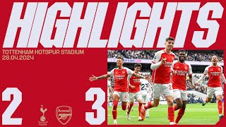 HIGHLIGHTS  Tottenham Hotspur vs Arsenal 23  Saka Havertz  Derby day delight [upl. by Berhley]