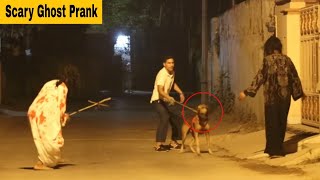 SCARY GHOST PRANK ON  DOG   REWIND OF SCARY PRANKS [upl. by Oiliduab]