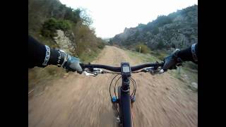 Forest Track Downhill  Gopro HD  Canyon Nerve Am 70 [upl. by Yartnoed]