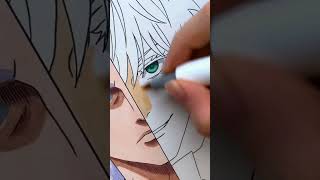 Anime drawing with pencil  jujutsukaisen anime sukuna animeedit gojo db gohan drawing art [upl. by Kelton]