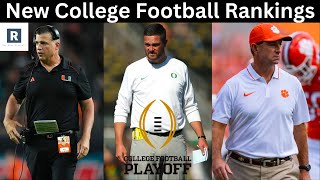 NEW Top 25 College Football Rankings  Change In College Football Playoff Picture [upl. by Tema]