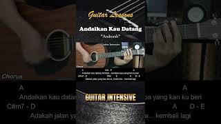 Andaikan Kau Datang  Andmesh OST MIRACLE IN CELL NO7  Tutorial Chord Gitar Mudah dan Lirik [upl. by Lesly]