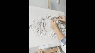 Plaster art plasterart basrelief 3dart sculpture jazz jazzmusic [upl. by Elyrad]