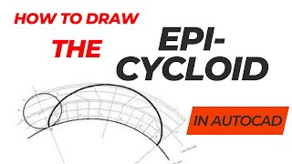 How to draw the Epicycloid in AutoCAD circle rolling on another bigger circle [upl. by Onahpets]