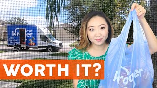 Kroger Grocery Delivery Service 🛒 Worth It  Unsponsored Review from Florida [upl. by Nihi852]