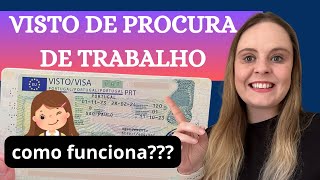 Visto para procurar trabalho em Portugal 🇵🇹   como funciona [upl. by Strander]