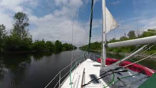 Boating through the Murray Canal HyperLapse from upcoming series Sailing around Lake Ontario [upl. by Ecyor]