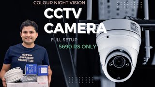 CCTV camera unboxing amp installation  SINLOE  CP plus 4 channel 2 bullet colour night vision camera [upl. by Teragramyram]