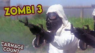 Zombi 3 1988 Carnage Count [upl. by Esadnac738]