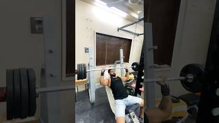 UPPER CHEST PRESS 🏋️‍♂️  INCLINE BENCH PRESS  chestworkout gym viralshorts views like [upl. by Ahsilaf]