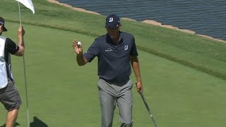 Matt Kuchar snipes the flag on No 11 at ATampT Byron Nelson [upl. by Stew]