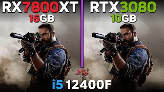 RX 7800 XT vs RTX 3080  i5 12400F  Tested in 17 games [upl. by Thamora]