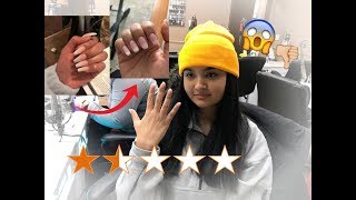 GOING TO THE WORST REVIEWED NAIL SALON IN MY CITY TORONTO [upl. by Annaj]