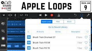 How to use Apple Loops in GarageBand iOS iPhoneiPad [upl. by Yrek]