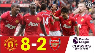 UNITED 82 ARSENAL  On This Day 28 August 2011  Extended Highlights  Manchester United Classics [upl. by Lynnworth]