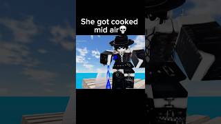 Egirl gets cooked mid air😂 roblox memes funny robloxmemes humor shorts viralvideo [upl. by Ayimat]