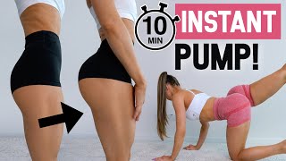 Get INSTANT BOOTY PUMP in JUST 10 MIN  Floor Only No Squats No Equipment At Home [upl. by Morris118]