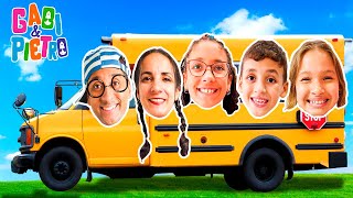 1 Hora de Regras de Transporte Escolar com Gabi e Pietro Para crianças [upl. by Tita549]