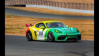 Porsche 718 GT4 Clubsport Comp at Sonoma  13898  Lap Record  Jaden Conwright [upl. by Guglielma666]