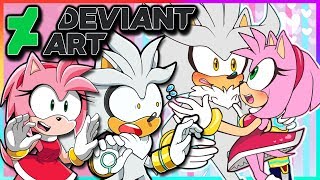 AMY GETS JEALOUS  Sonic and Rouge VS DeviantArt [upl. by Anohsal]