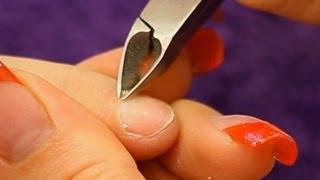 How to use a Cuticle Nipper Tutorial Video by Naio Nails [upl. by Gromme]