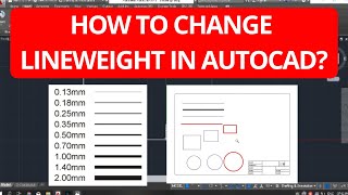 Line Thickness  Line Weight in AutoCAD  Thickness not showing [upl. by Noj]