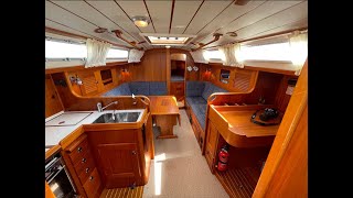 Hallberg Rassy 34 Inside [upl. by Ahsercul]