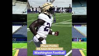 Washington Player Profile RB Adam Mohammed [upl. by Enilemme]