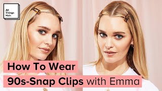 ‘90s Snap Clips Hair Tutorial [upl. by Shererd]