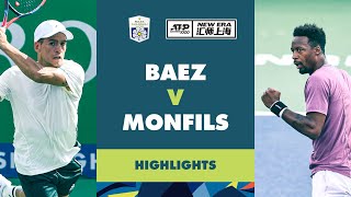 Sebastian Baez vs Gael Monfils Highlights  Rolex Shanghai Masters 2024 [upl. by Suiremed]