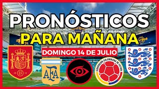 ✅🤩 PRONÓSTICOS DEPORTIVOS PARA MAÑANA  FINAL EUROCOPA Y COPA AMÉRICA [upl. by Anitnuahs]