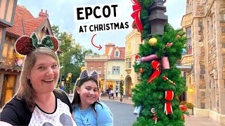 Christmas Time at Epcot  Disney World [upl. by Gone]