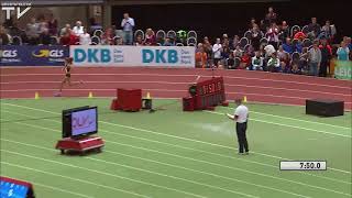 Konstanze Klosterhalfen Solo zum deutschen Hallenrekord  HallenDM 2018 Dortmund [upl. by Cruickshank]