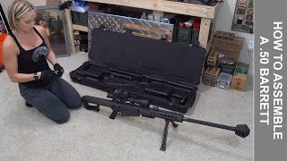 How to Assemble a 50 Barrett M82A1 Rifle [upl. by Laresa]