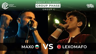 MaxO 🇧🇬 vs Lexomafo 🇹🇷🚀  Group C  Final Stage Live Event Top 16 beatbox music battle beats [upl. by Nimzay485]