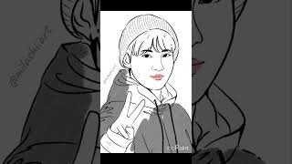 Fanart Jungkook BTS illustration art vector fanart fanartbts [upl. by Folberth]