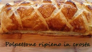 Polpettone ripieno in crosta video ricetta passo per passo [upl. by Yedrahs]