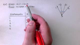 Geometry 26 Prove Statements about Segments and Angles [upl. by Aihsilef10]