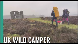 OVERNIGHT WILD CAMP  UK WILD CAMPING ON THE NORTH YORKSHIRE MOORS 2022 [upl. by Pinter20]