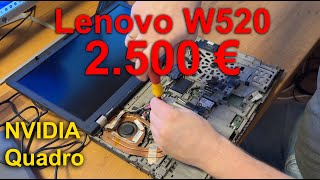 Lenovo ThinkPad W520  NVIDIA Quadro [upl. by Esilahc]