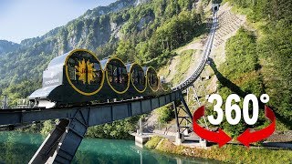 Fahre mit der steilsten Standseilbahn der Welt I 360GradVideo [upl. by Losiram]