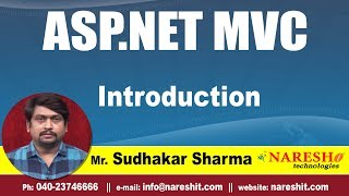 aspnet MVC Introduction  aspnet MVC Tutorials  By MrSudhakar Sharma [upl. by Tirrell]