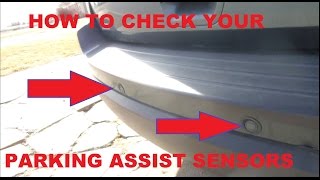 How to Check Parking assist Sensors instructions start at 202  in the Video [upl. by Narhet]