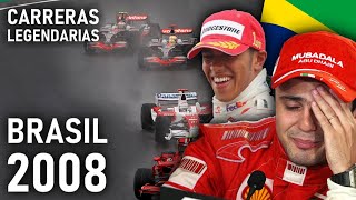 CARRERAS LEGENDARIAS DE F1 GP BRASIL 2008 🇧🇷  Hamilton Vs Massa [upl. by Edin]